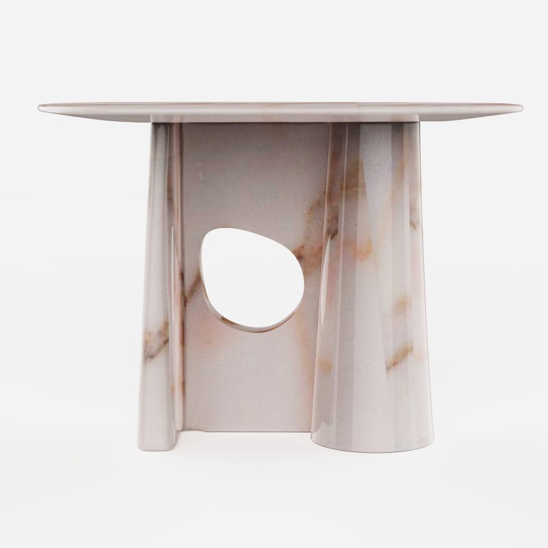 <a href="https://www.galeriegosserez.com/artistes/mohasseb-georges.html">Georges Mohasseb</a> - Shell - Console (Rose Orore) 